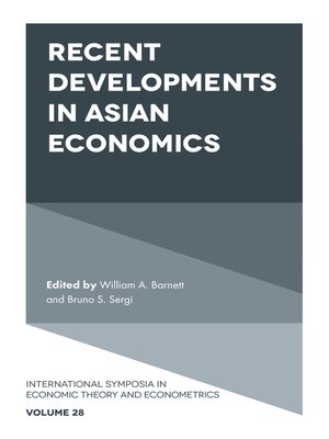 cover image of Recent Developments in Asian Economics